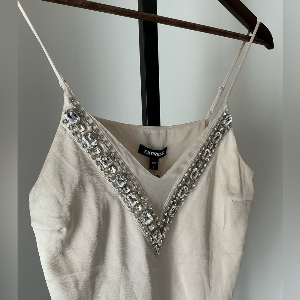 🆕 Express | Satin Embellished Cami Blouse